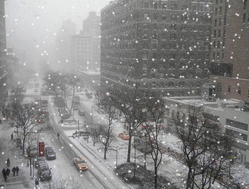New York City Winter Snow Storm Janus Public Domain Clip Art Photos and
