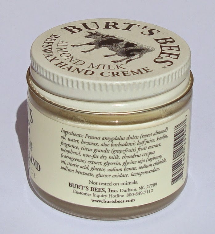 little white truths Burt's Bees Almond Milk Beeswax Hand Creme review