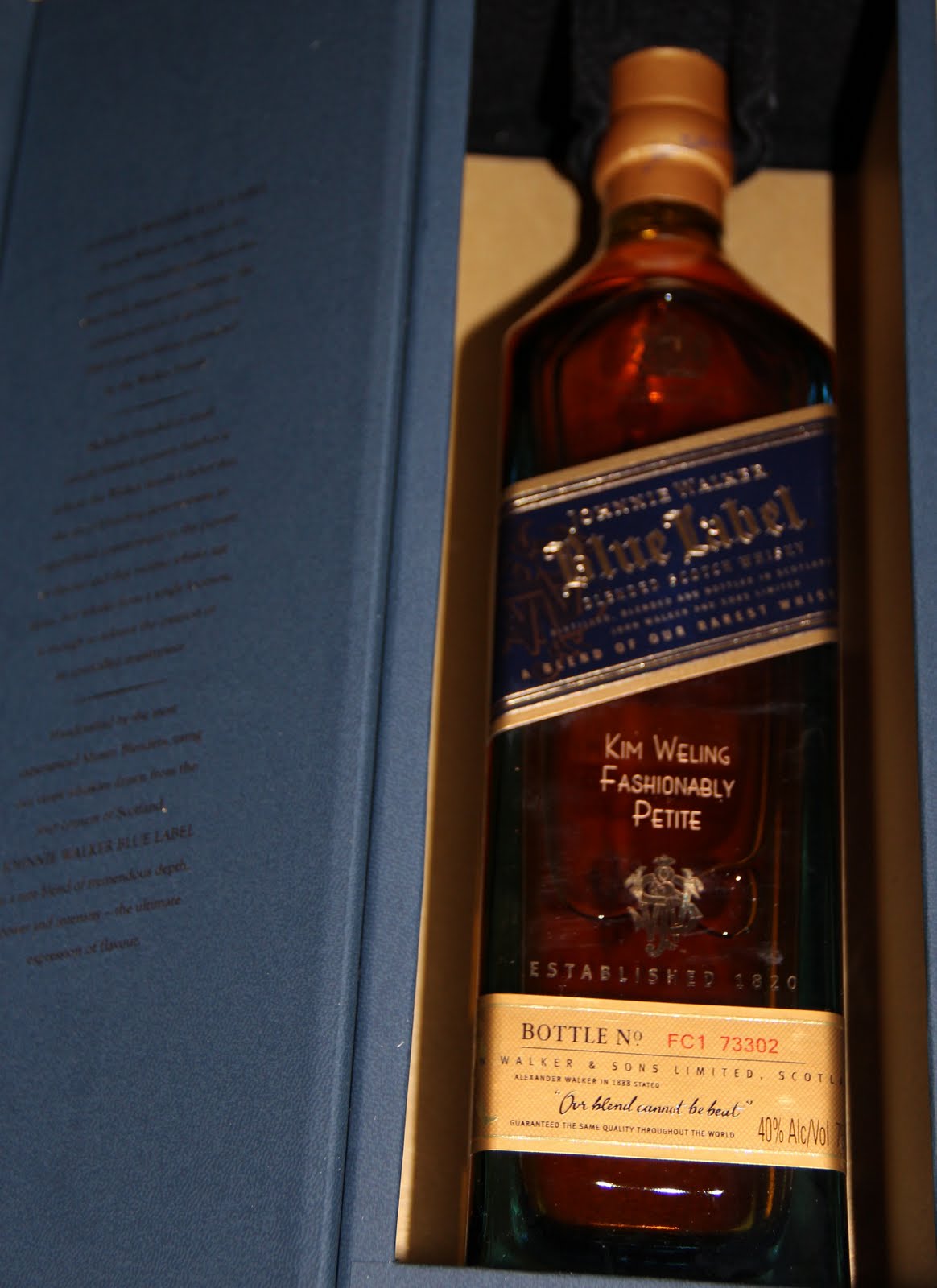 Johnnie Walker Blue Label Engravable Gift Set 1stadenium