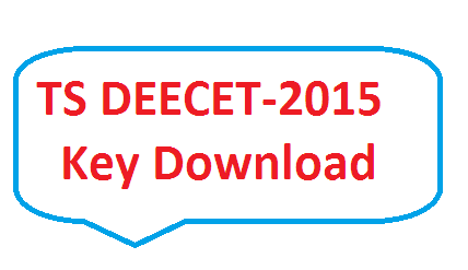 TS DEECET-2015 Key Download DIETCET-2015 TTC Key Download
