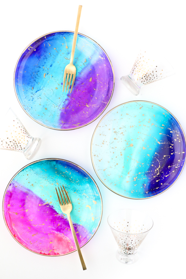 how to paint glass plates