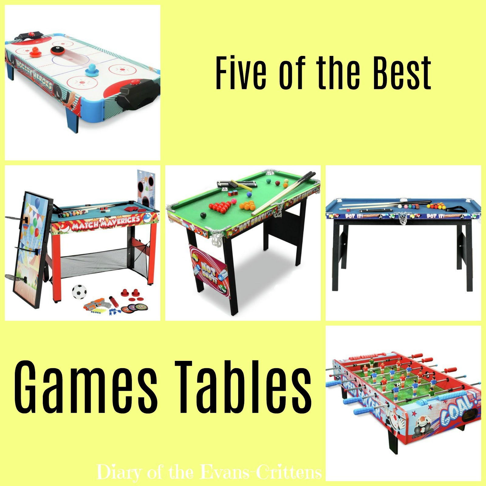 , Home:  Five of the Best Games Tables