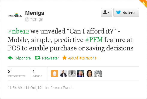Tweet de Meniga