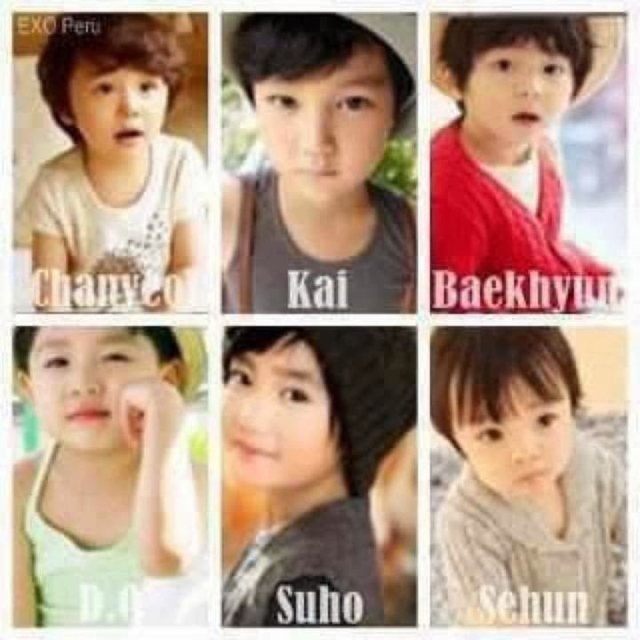 Japanese Korean Lover Photo Kecil Member Exo Nie Niech Kecilnya