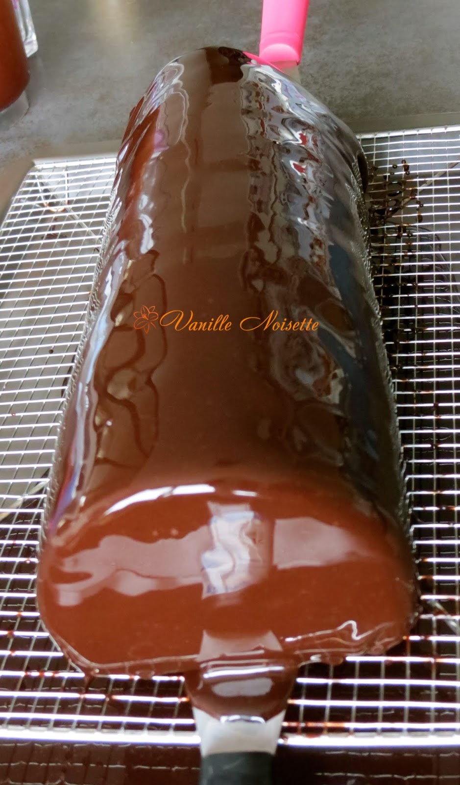 Variations autour de l'entremets 3 chocolats de Valrhona – La bûche avec  glaçage