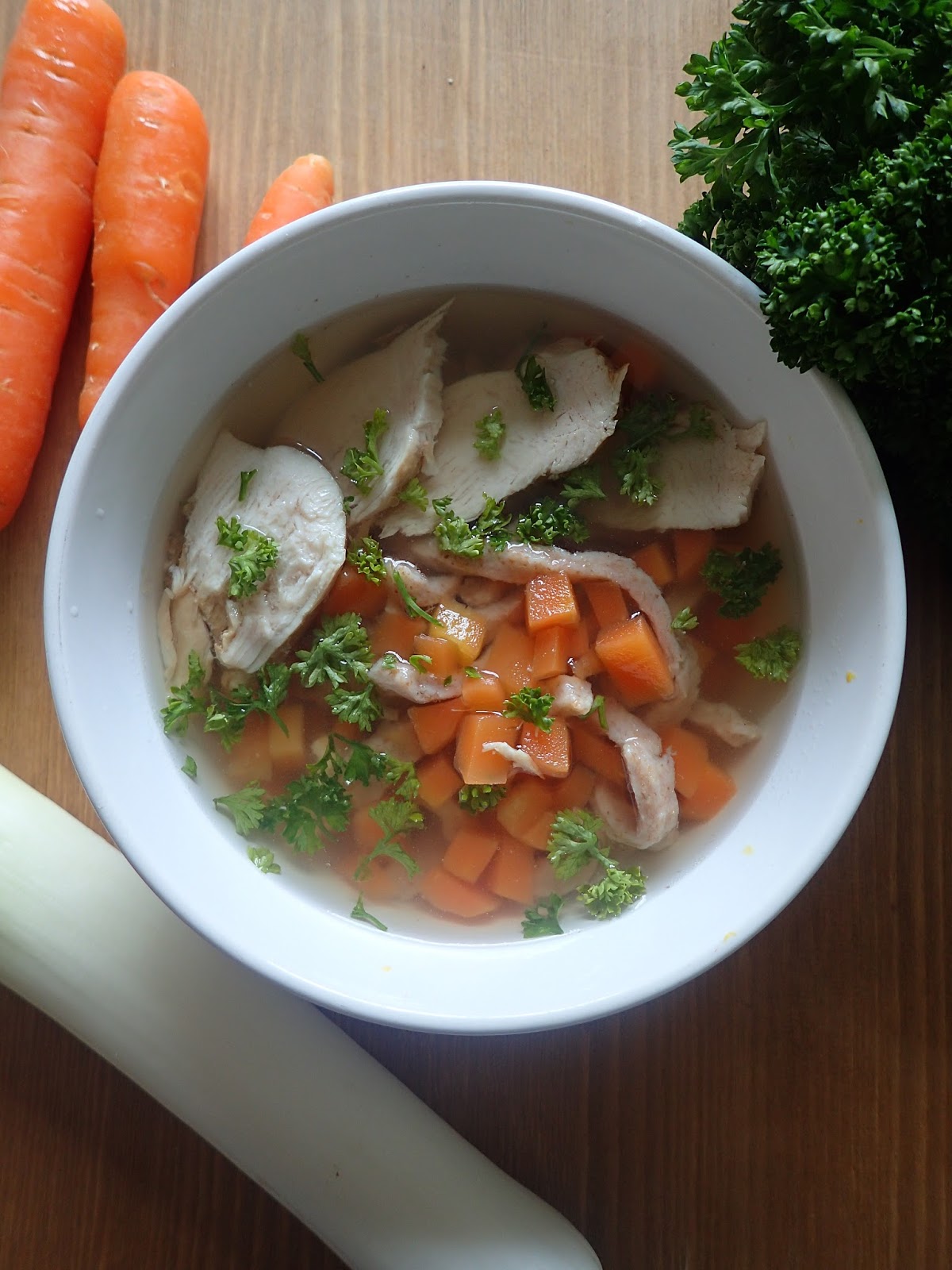 HEALTHY YORKSHIRE Lowcalorie and lowfat chicken bouillon