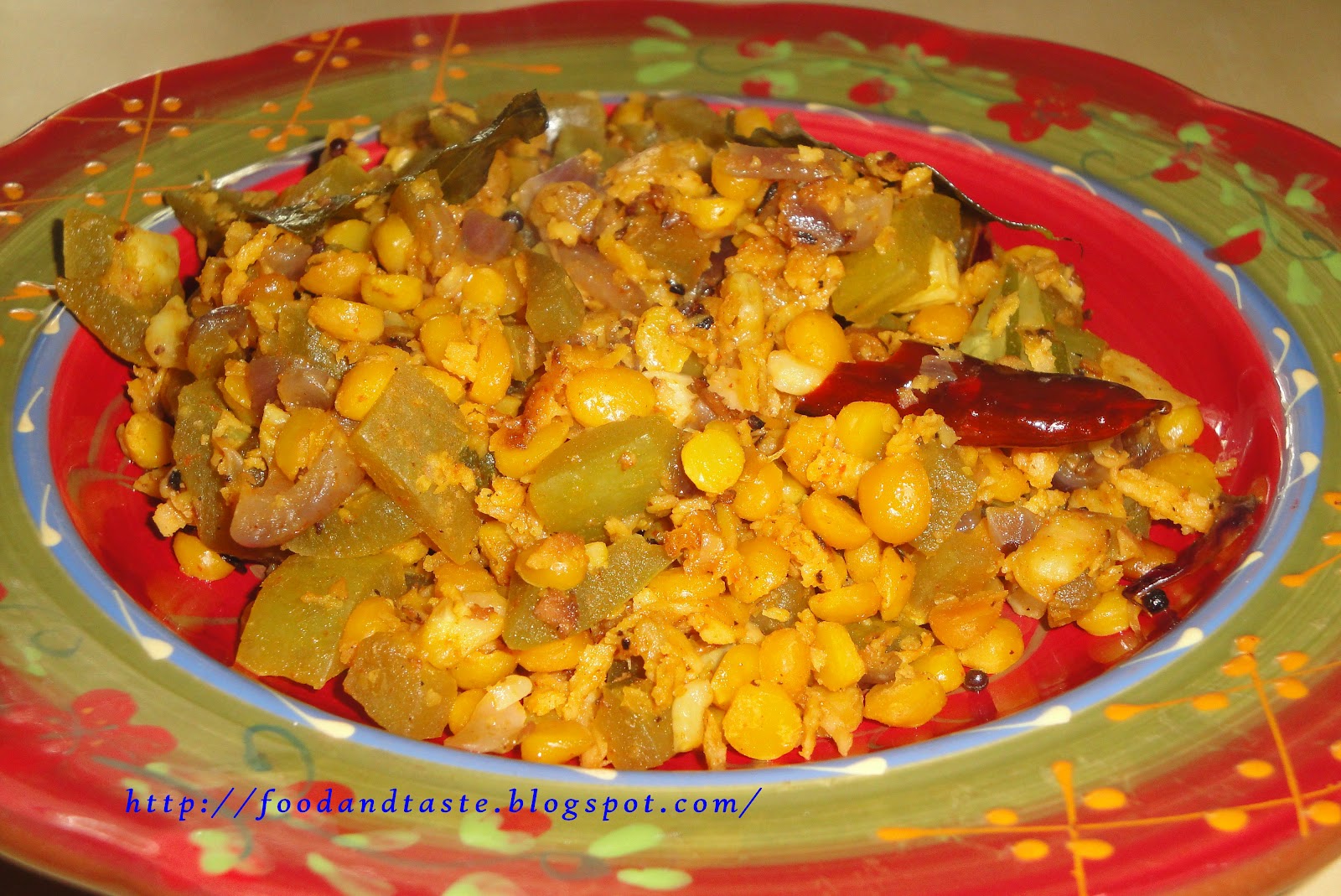 Food and Taste Padavalanga/Podalangai kootu (Snake gourd with lentils