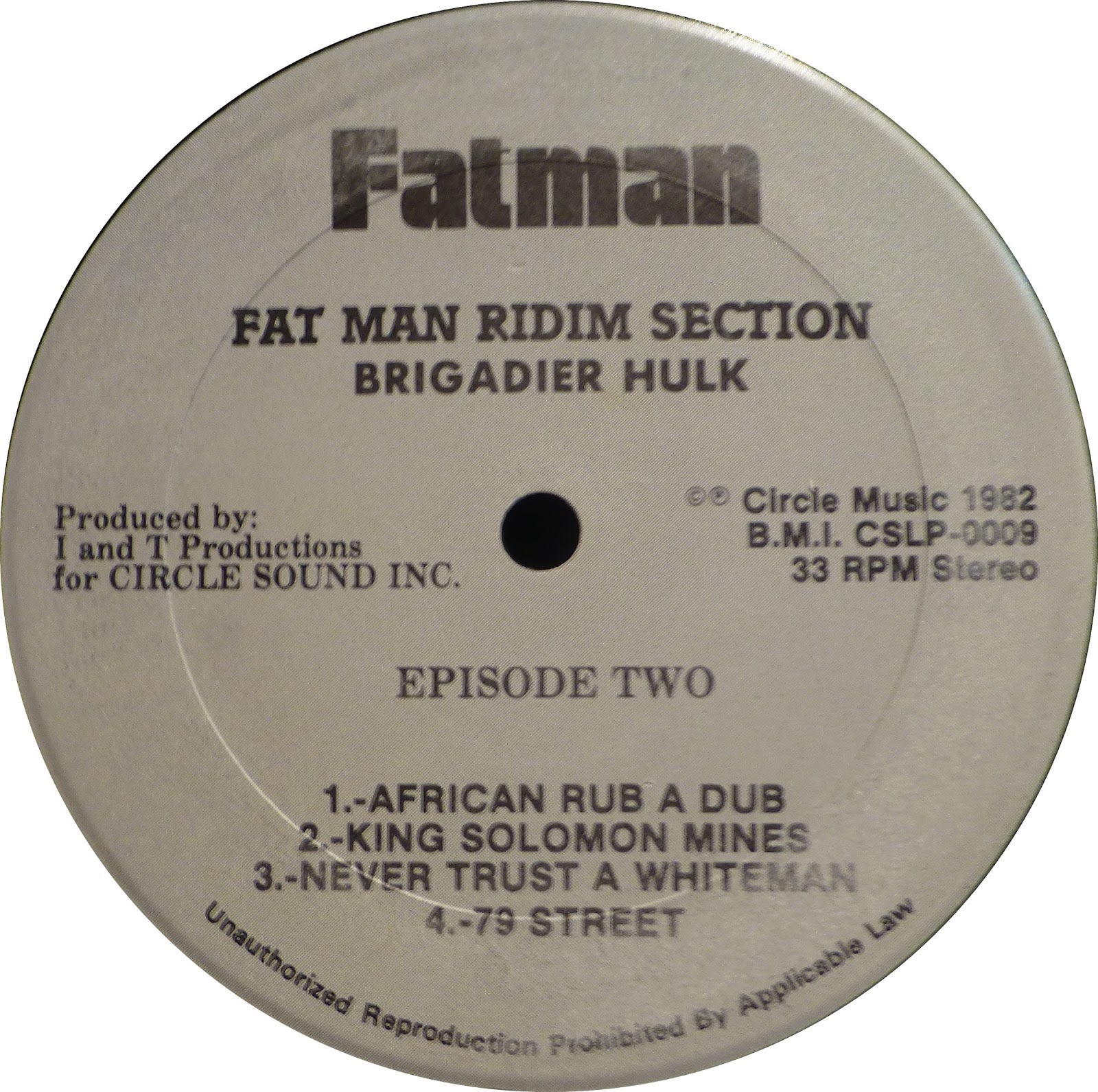 Fatman Ridim Brigadier Hulk Dub In South Africa Fatman Ridim Brigadier Hulk Dub In South Africa