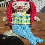 patron gratis sirena ariel amigurumi