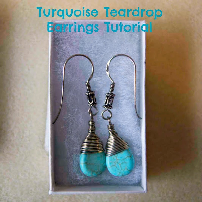 Adorned From Above: Turquoise Teardrop Earrings Tutorial