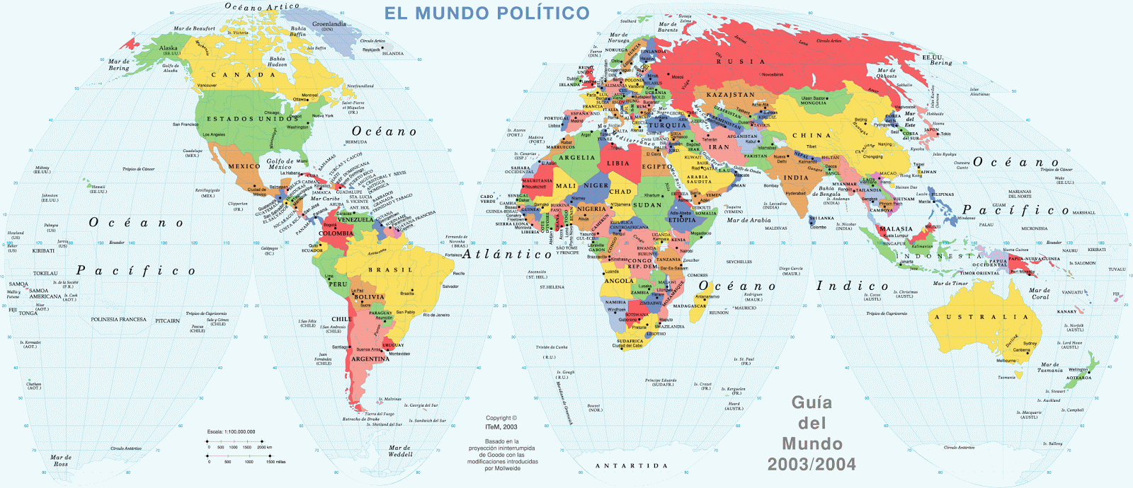 Diarios de V 2.0: Varios Mapas del Mundo (con Paises 