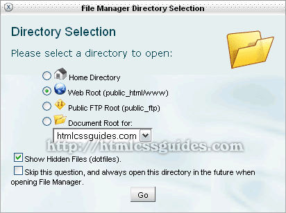 Akses File Manager