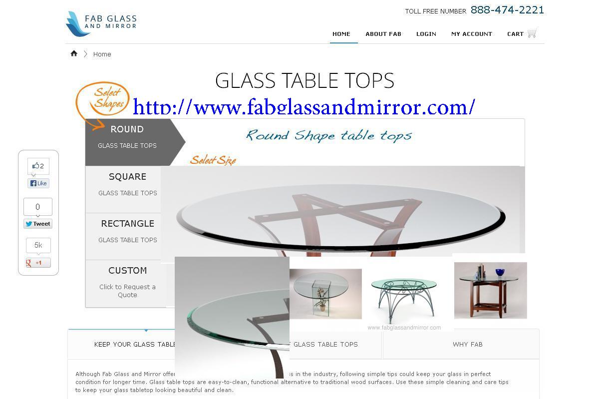 Fab Glass and Mirror Benefits of using Glass Table Tops