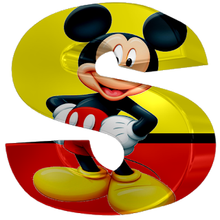 Abecedario 3D de Mickey.