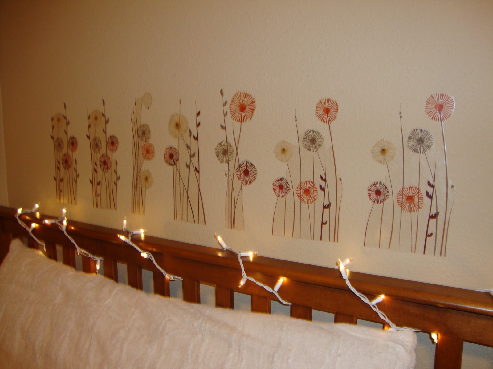 Repurposing Headboard with Christmas Lights Fern Smith's Classroom Ideas!