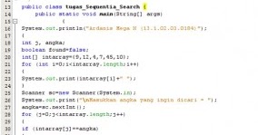 Tutorial Mencari Suatu Angka Menggunakan Sequential Search Java ...