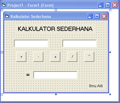 Membuat Kalkulator Sederhana dengan Visual Basic | nilamblog