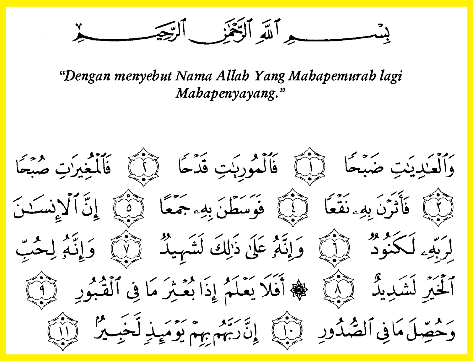 Tajwid Surat Al Adiyat Masrozak Dot Com