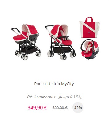 poussette trio chicco le bon coin
