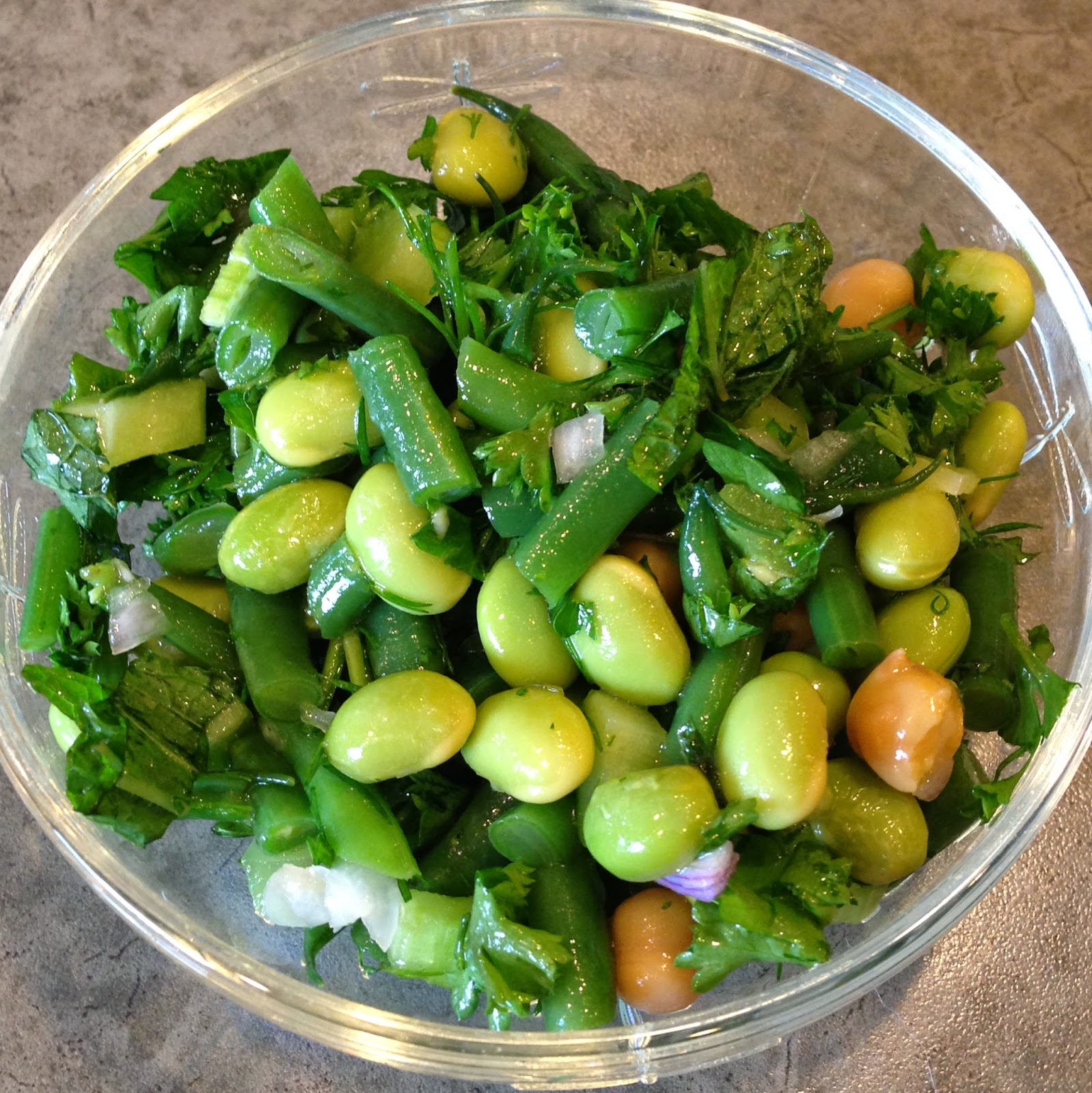 LIFE IS GOOD EDAMAME SALAD WITH FRESH HERBS