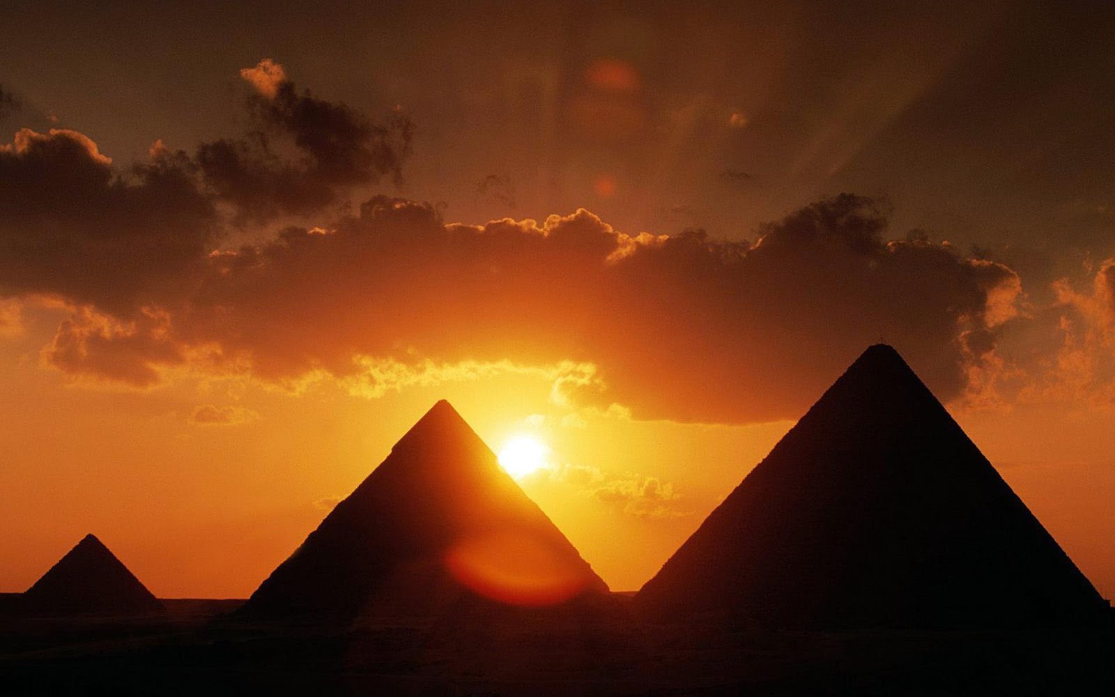 Pyramids at Night Cairo | Full HD Desktop Wallpapers 1080p
