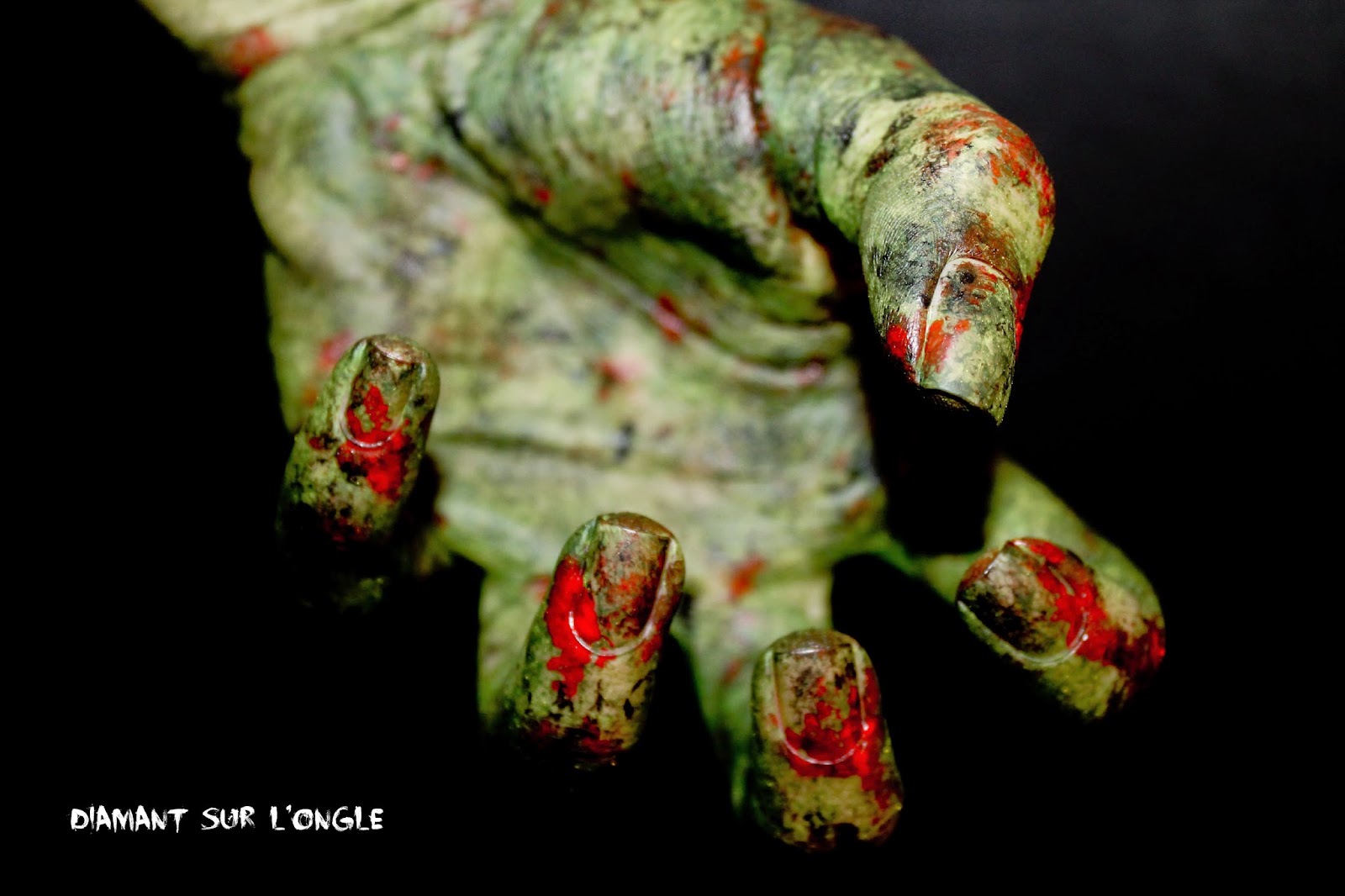 Halloween Zombie Nail Art