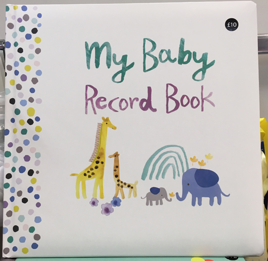 baby record book m&s