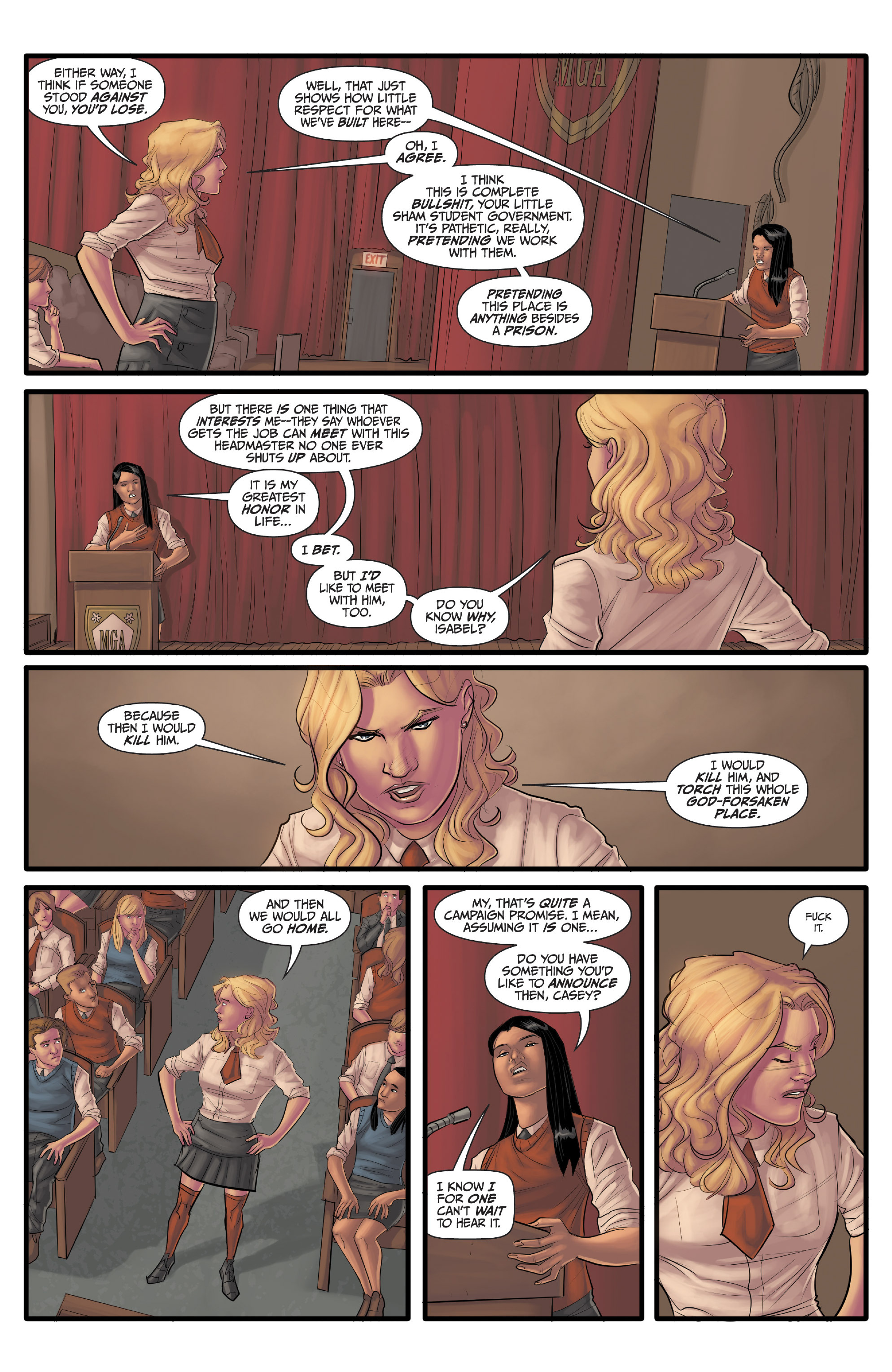 Read online Morning Glories comic -  Issue #42 - 29