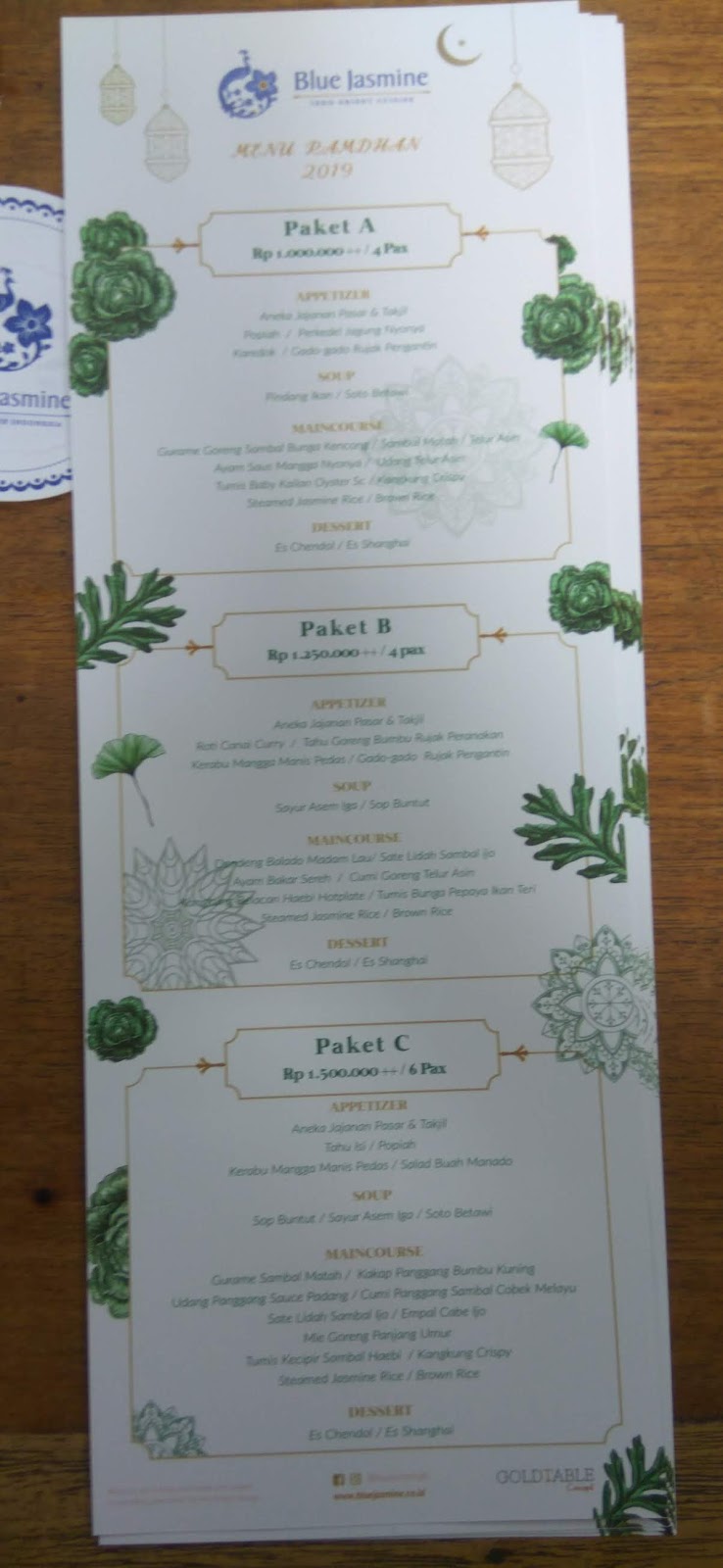 Journal Of Reno S Journey Blue Jasmine Restaurant Jakarta Hidangan Ramadhan Mewah Tetapi