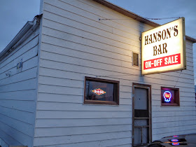 Hanson's Bar in Robinson, North Dakota, is the geographic center of North America