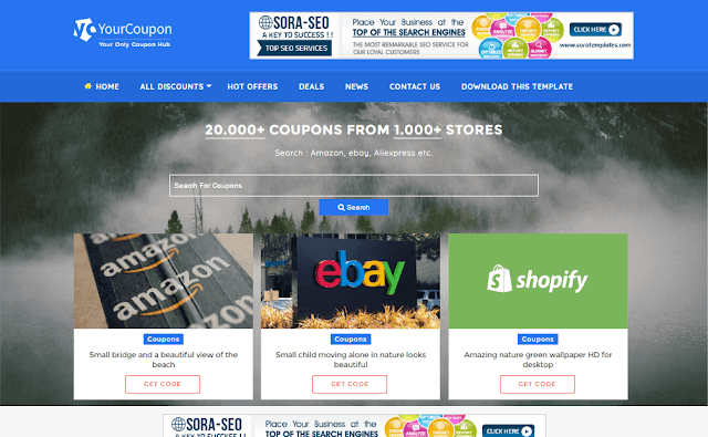 Your Coupon blogger template