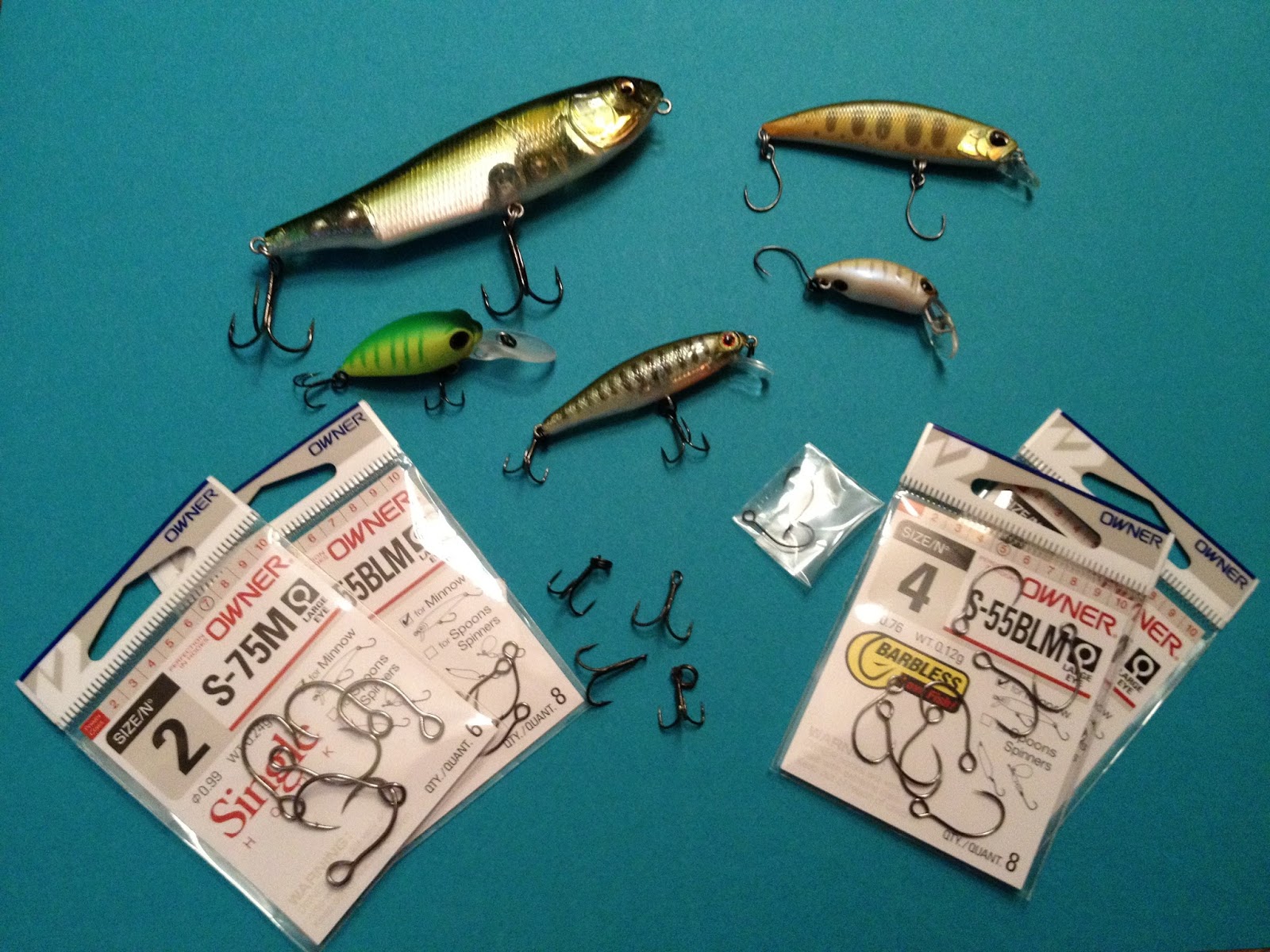 Pêche Crochet 5 Set Poisson Leurre Support Caoutchouc Anneaux Pour