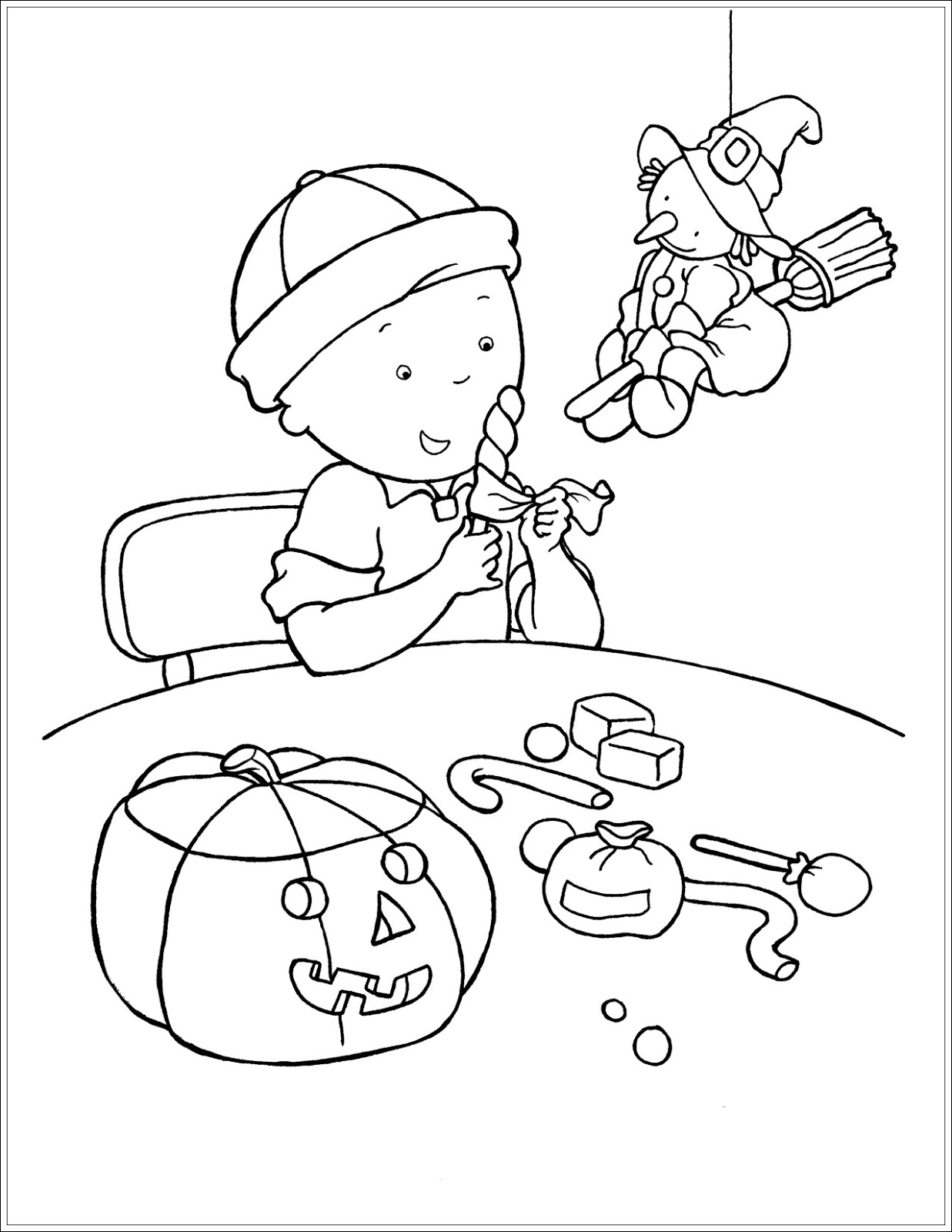 Ausmalbilder zum Ausdrucken Ausmalbilder Caillou Kostenlos