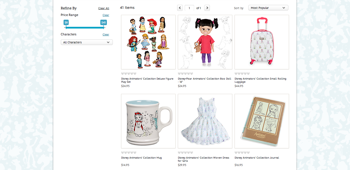 disney animators collection clothes