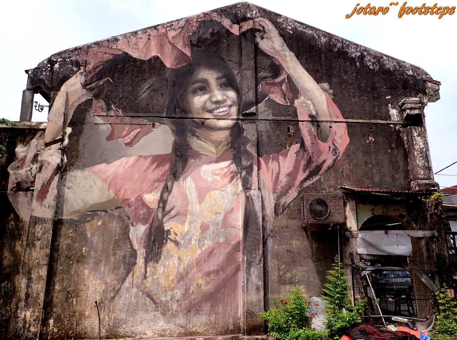 Footsteps - Jotaro's Travels: Art Gallery - Balik Pulau Street Art Wall