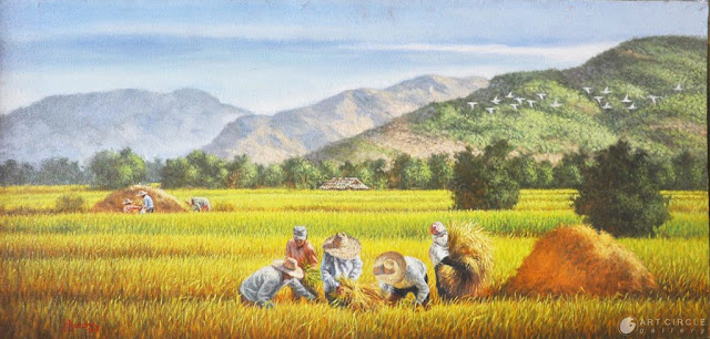 Harvest-season-03-Vietnamese-Painting