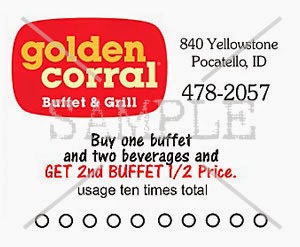 Golden Corral Coupons December 2014
