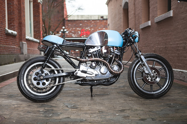 Steely Blue - Harley Davidson Cafe Racer