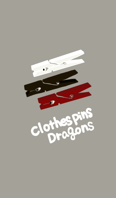Clothespins Dragons