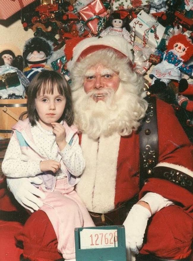 Creepy santa claus scary these viralnova via nightmares give santas sitting child These 30 Creepy Vintage Santa Claus Photos That Will Give You