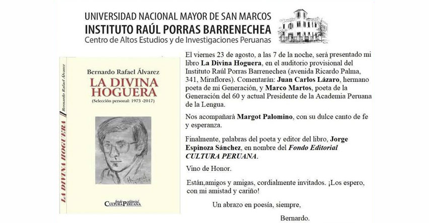 UNMSM: Participa de los conversatorios gratuitos del Instituto Raúl Porras Barrenechea de la Universidad Nacional Mayor de San Marcos UNMSM: Participa de los conversatorios gratuitos del Instituto Raúl Porras Barrenechea de la Universidad Nacional Mayor de San Marcos