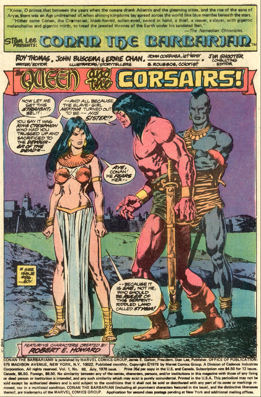 Read online Conan the Barbarian (1970) comic -  Issue #88 - 2