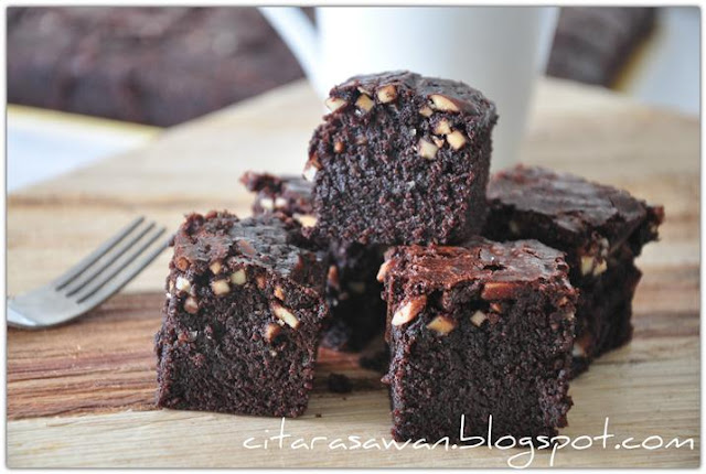 Chewy Gooey Brownies ~ Resepi Terbaik