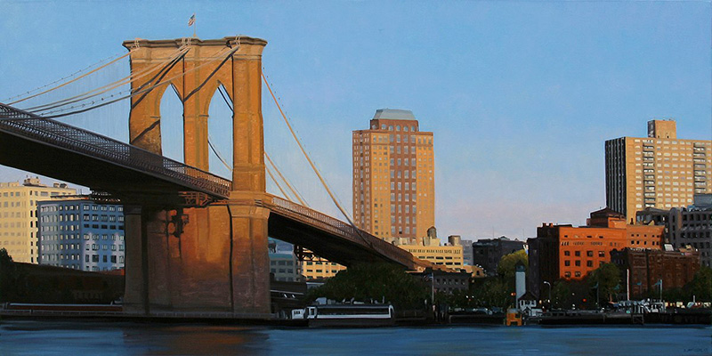 painting of brooklyn bridge