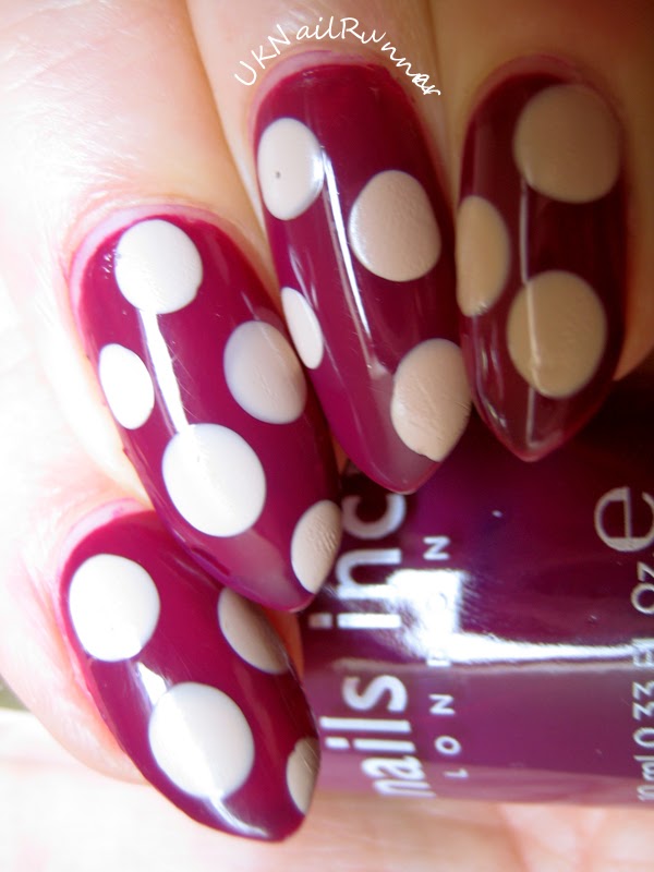 UKNailRunner: NOTD - Nails Inc St Martins Lane with Barry M Lychee Dots ...