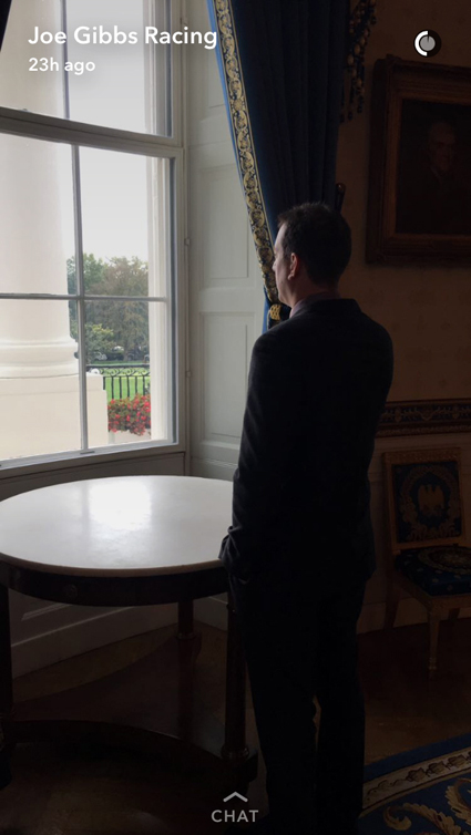 Snap - There is a Busch in the White House #NASCAR