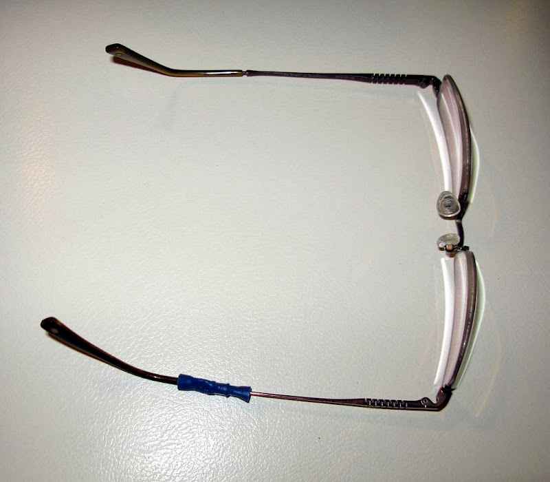 RAY'S BLOGGING AGAIN ! Fixing broken eyeglasses frames