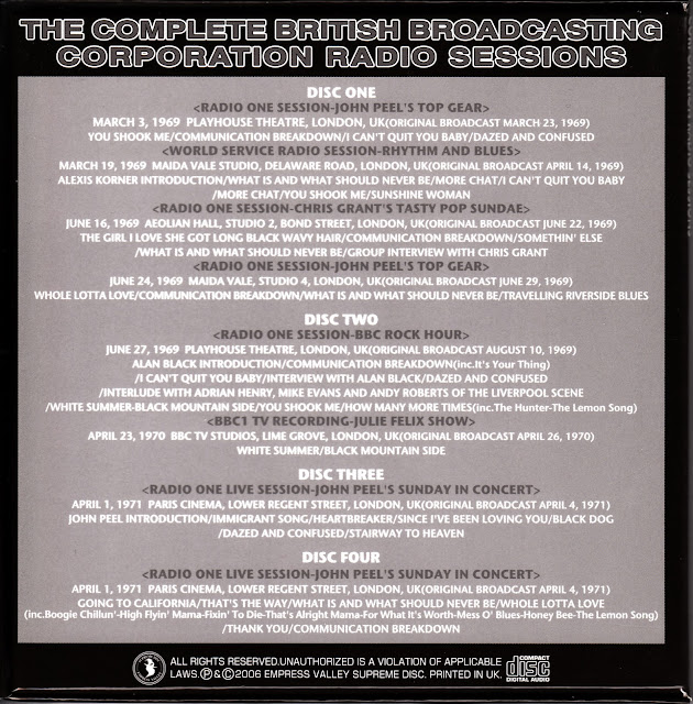 BBC Sessions Led Zeppelin album - Wikipedia