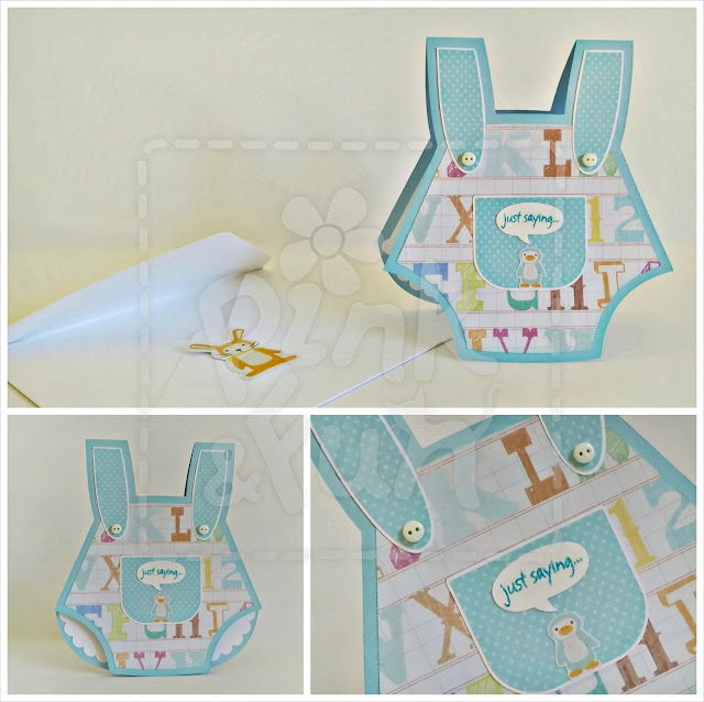 Baby Card - "Just Saying..." by Pink&Fun Cardmaking - Scrapbooking