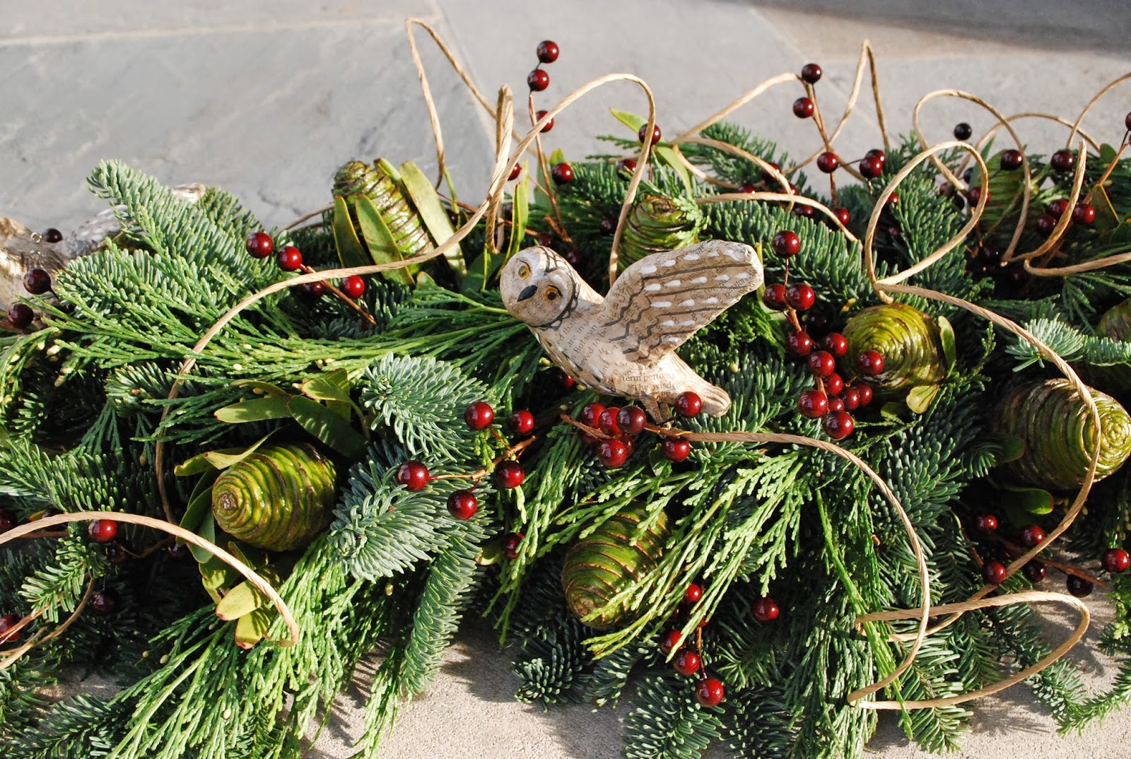 the dance of life on the yule tree and her greenery christmas tree boughs